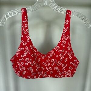 Kulani Kinis Long Crop Bikini Top Aloha Punch